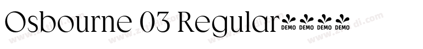 Osbourne 03 Regular字体转换